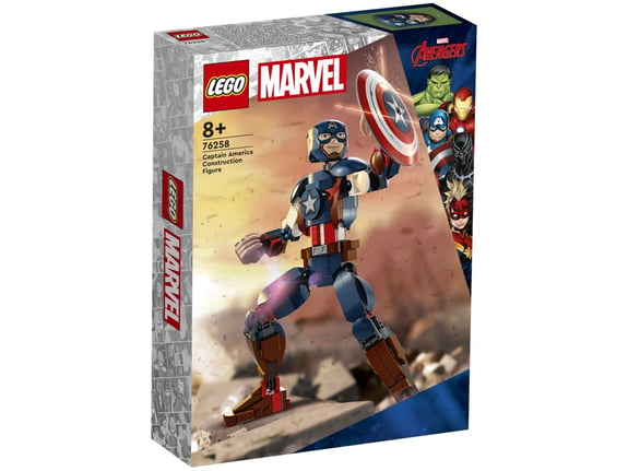 LEGO SUPER HEROES konstrukcijska figura Stotnik Amerika 76258