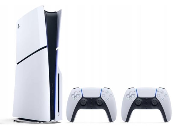 SONY igralna konzola PlayStation PS5, D šasija + brezžični kontroler PS5 Dualsense, bel