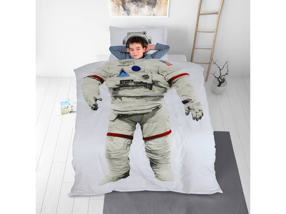 SVILANIT otroška bombažna posteljnina Astronaut - 135x200 + 50x70 cm