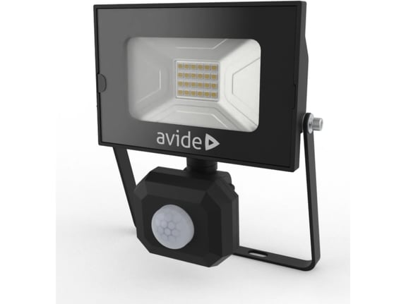 AVIDE reflektor Slim PIR LED SMD 20W 4000K 1600lm IP44 ABSSFLNW-20W-PIR