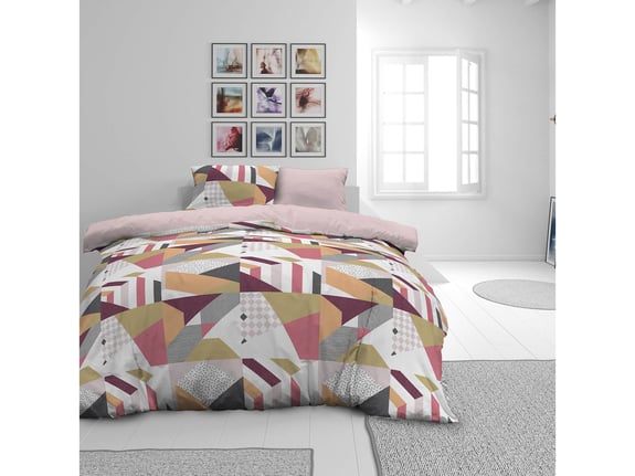 SVILANIT bombažno-satenasta posteljnina Rose Lines - 200x200 + 2x50x70 cm