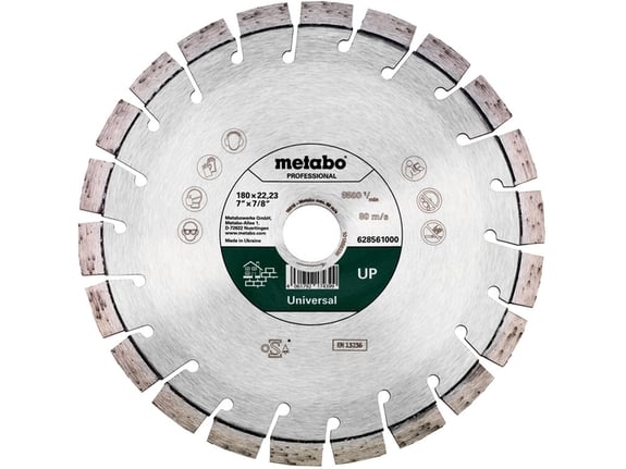 METABO diamantna rezalna plošča Universal Professional, 180 mm, 628561000