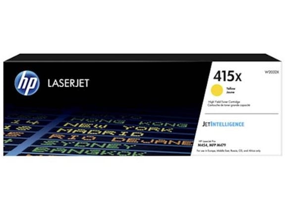 Hp Inc. HP 415X Yellow LaserJet Toner Cartridge W2032X