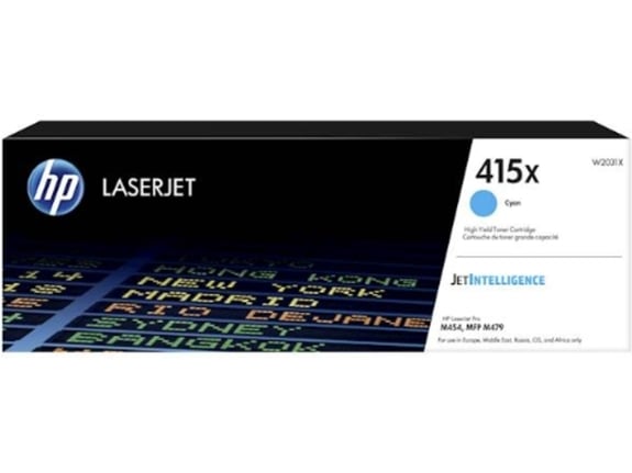 Hp Inc. HP 415X Cyan LaserJet Toner Cartridge W2031X