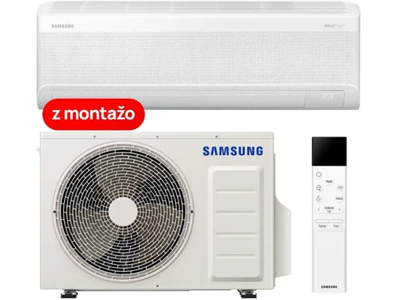 SAMSUNG klimatska naprava z montažo WindFree Avant AR70F12C1AWNEU, 3.5 kW