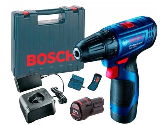 BOSCH PROFESSIONAL akumulatorski vrtalnik vijačnik + 32-delni komplet pribora GSR 120 LI 06019G8002