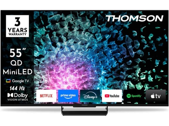 THOMSON televizor 55MG7C15, Mini LED, 4K UHD, Google TV, 139 cm