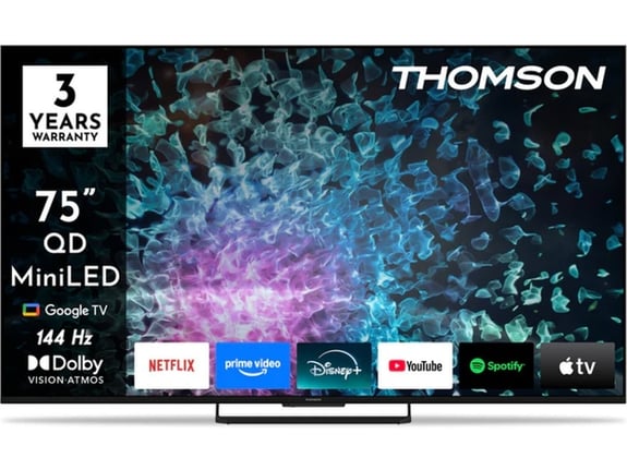 THOMSON televizor 75MG7C15, Mini LED, 4K UHD, Google TV, 190 cm