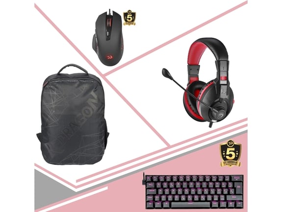 REDRAGON gaming set nahrbtnik Aneas + miška M610 + tipkovnica K630 + MARVO slušalke H8321