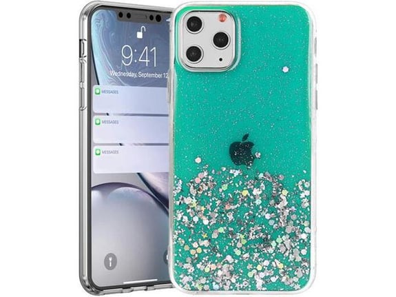 ONASI silikonski ovitek Sparkle za Samsung Galaxy A14, zelena