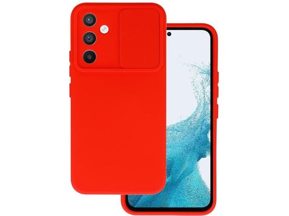 ONASI silikonski ovitek Lens Cover za Samsung Galaxy A14, rdeča