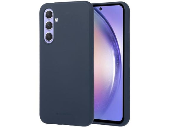 GOOSPERY silikonski ovitek za Samsung Galaxy A14, temno modra