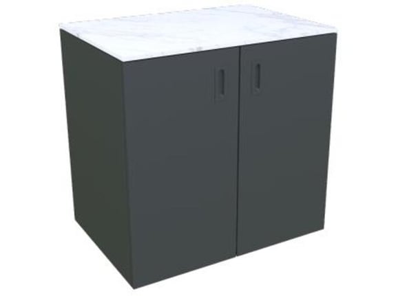 MS VISCOM letna kuhinja - element z vrati, antracit