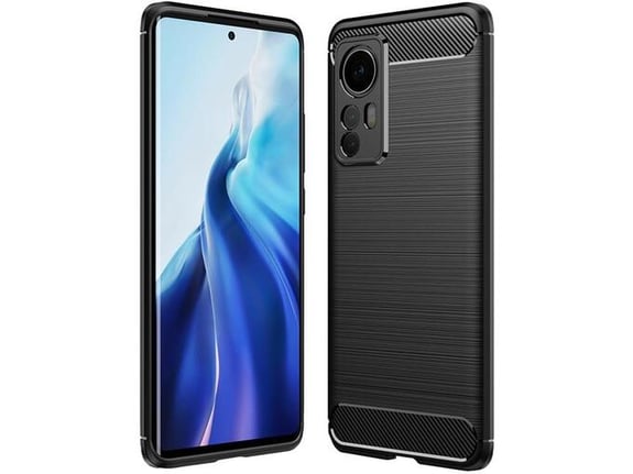 HAVANA silikonski ovitek za Xiaomi 12T, mat karbonsko črna