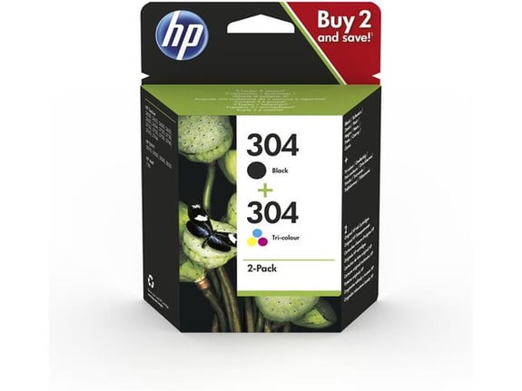 HP originalen komplet kartuš 304, barvna