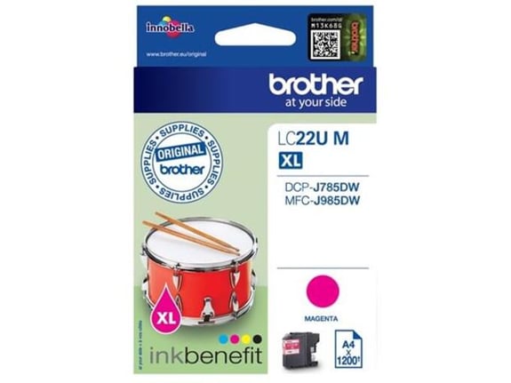 BROTHER originalna kartuša LC-22U, magenta