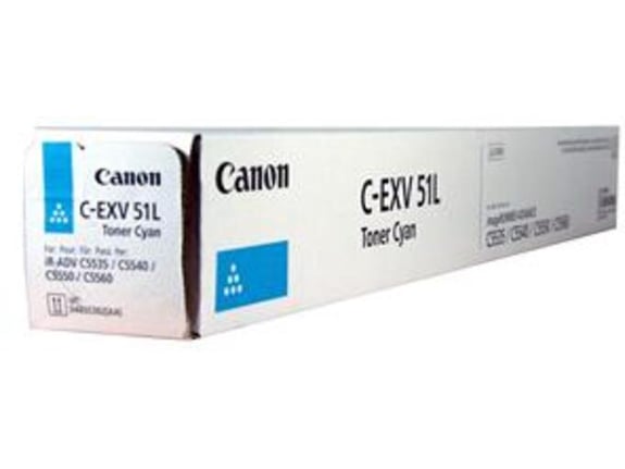 CANON toner C-EXV 51L C (0485C002), cyan
