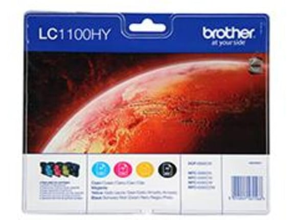 BROTHER originalen komplet kartuš LC1100HY, barvna