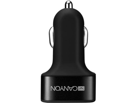 CANYON avtomobilski polnilec C-06 CNE-CCA06B, 3.1 A, 3x USB-A