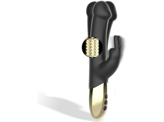 IBIZA Vibrator Rabbit Rotating Black