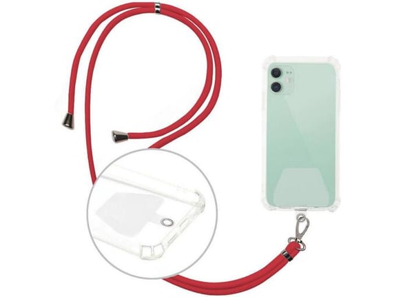 ONASI vrvica za telefon (brez ovitka) - rdeča