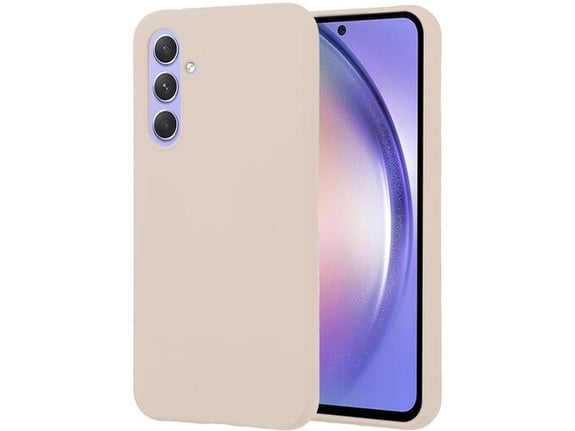 GOOSPERY ovitek za silikonski Soft Feeling Samsung Galaxy A14, bež