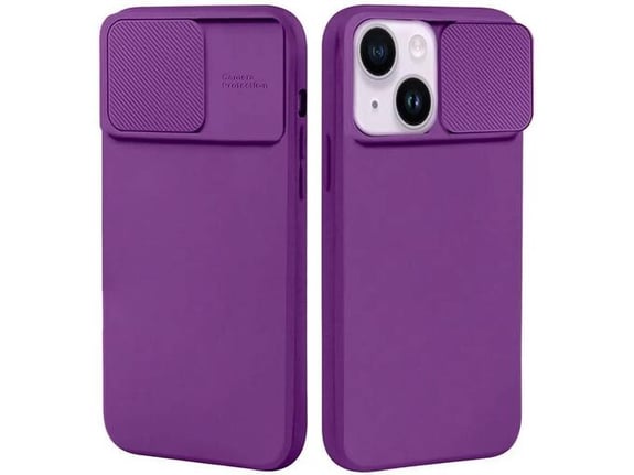 ONASI silikonski ovitek Lens Cover za iPhone 7/8/SE 2020, vijolična
