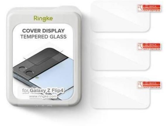 Ringke ZAŠČITNO KALJENO STEKLO za Samsung Galaxy Z Flip 4 za zunanji ekran 3 kos