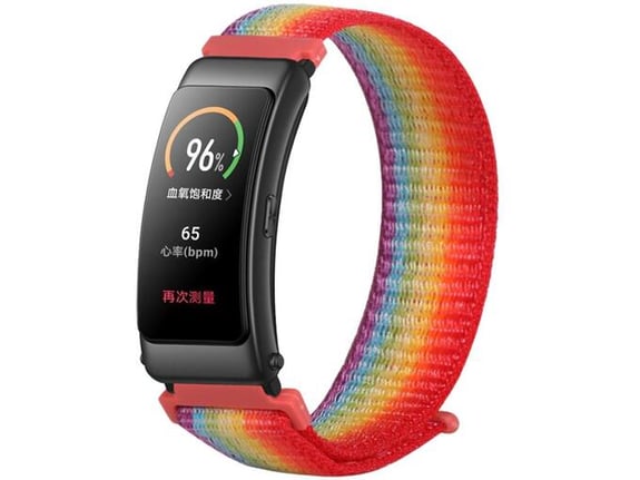 CHAMELEON najlonski pasček za pametno uro, 16mm, rdeč mavričen