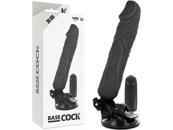 BASECOCK Vibrator Realistic Remote Control Bl 20,0 Cm