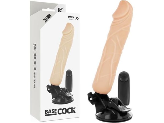 BASECOCK Vibrator Realistic Remote Control Fl 20,0 Cm