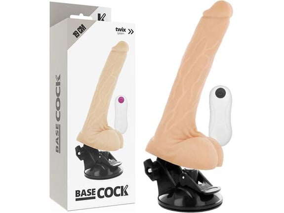 BASECOCK Vibrator Realistic Remote Control Fl 19,0 Cm