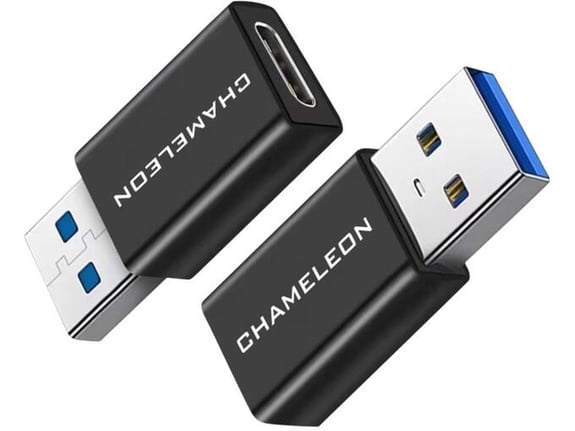 Chameleon OTG adapter USB-A na USB-C, črn