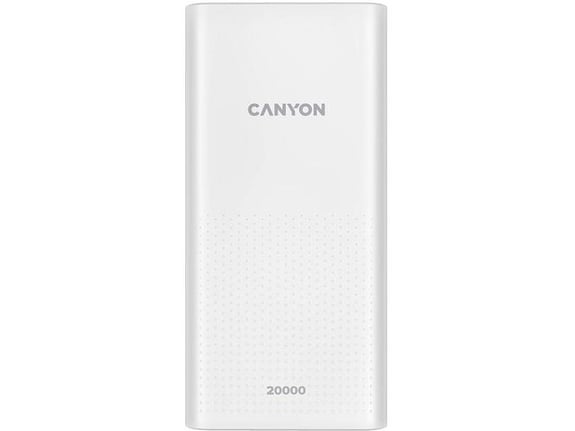 CANYON powerbank PB-2001 CNE-CPB2001W, 20.000 mAh, bela