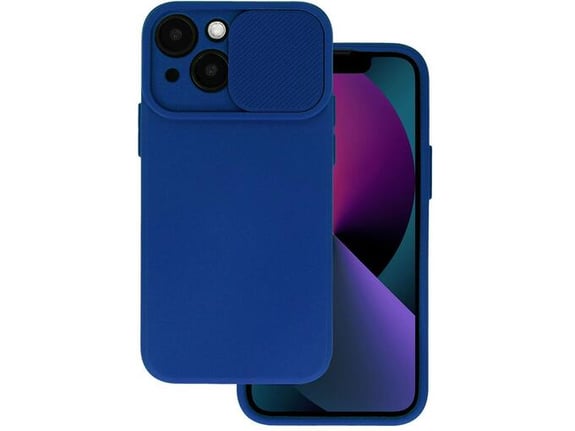 ONASI silikonski ovitek Lens Cover za iPhone 15 Pro Max, modra