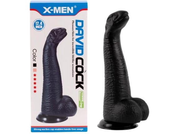 XMEN Dildo X-men David's Cock I Black 12,4''