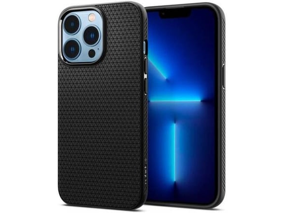 Spigen Liquid Air silikonski ovitek za iPhone 15 Pro črn