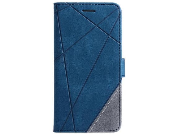 Chameleon Apple iPhone 15 Pro - Preklopna torbica (WLGO-Lines) - modra