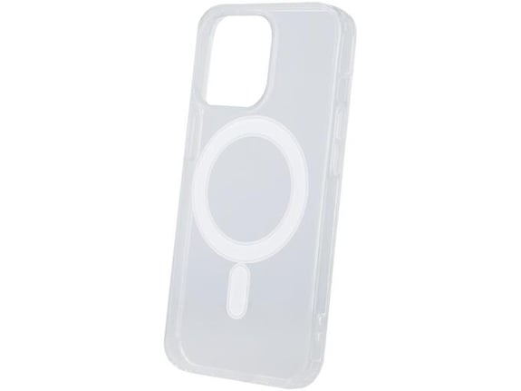 ONASI silikonski ovitek Antishock MagSafe za iPhone 15, prozorna