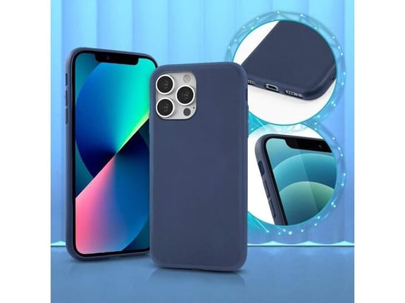 ONASI silikonski ovitek za iPhone 15 Pro Max, mat modra