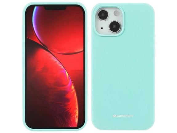 GOOSPERY ovitek za silikonski Soft Feeling iPhone 15 Plus, mint