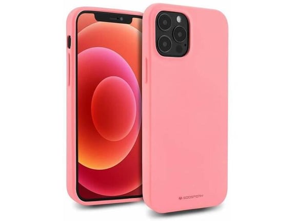 GOOSPERY silikonski ovitek za iPhone 15 Plus, roza