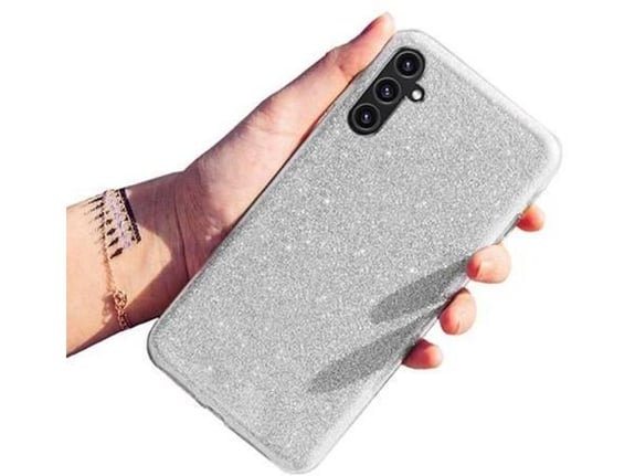 ONASI silikonski ovitek Bling za iPhone 15 Pro Max, srebrna