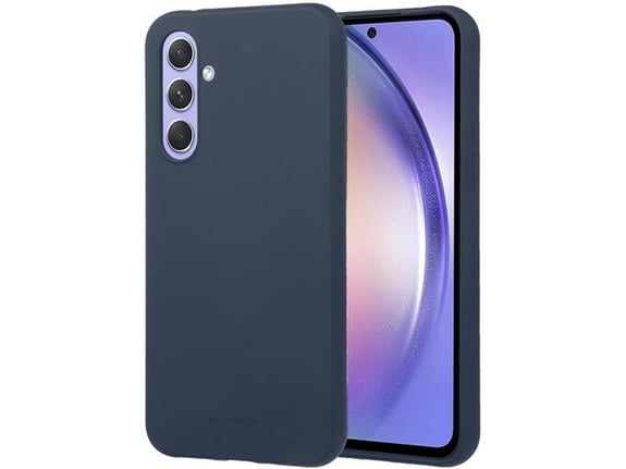 GOOSPERY silikonski ovitek za iPhone 14, temno modra