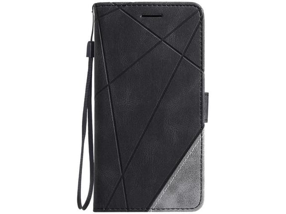 Chameleon Apple iPhone 6/6S - Preklopna torbica (WLGO-Lines) - črna