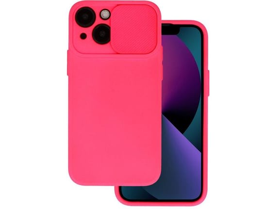 ONASI silikonski ovitek Lens Cover za iPhone 15, roza