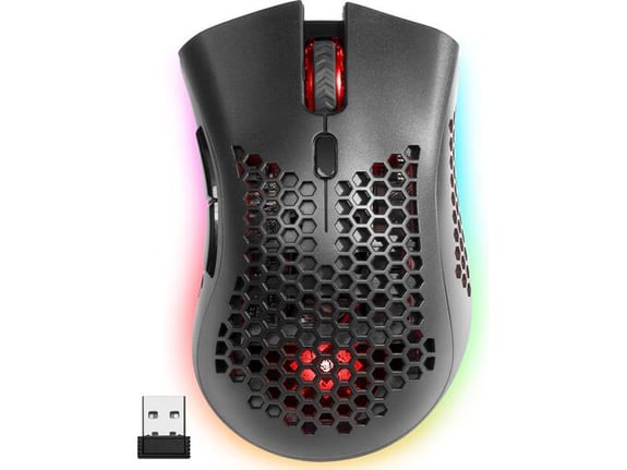 DEFENDER Warlock GM-709L RGB lahka črna gaming miška