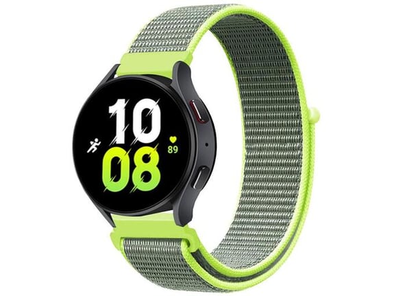 CHAMELEON najlonski pasček za pametno uro, 22mm, rumeno-zelena