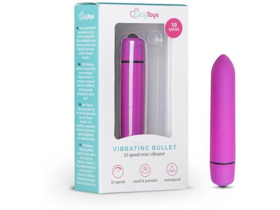 EASYTOYS VIBE mini vibrator Easytoys 10 Speed Bullet, vijolična, 9 cm