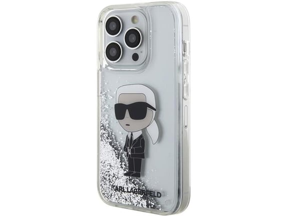 KARL LAGERFELD ovitek NFT Karl Body za iPhone 15 Pro, prozorna, KLHCP15LLNKHCH